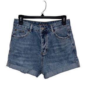 Bailey Ray & Co. Vintage Spirit Denim High-Waisted Button Fly Shorts Blue Size 4